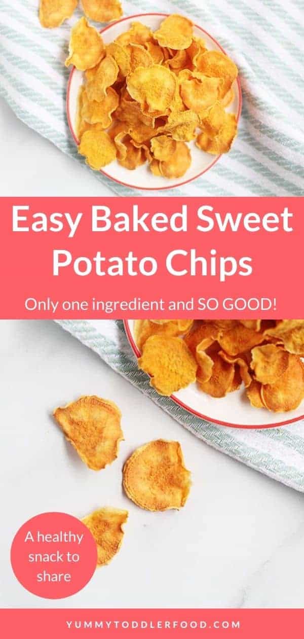 Easy Baked Sweet Potato Chips (with Only 1 Ingredient!)