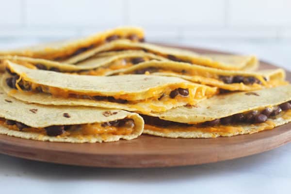 Sheet Pan Black Bean Quesadillas - Yummy Toddler Food