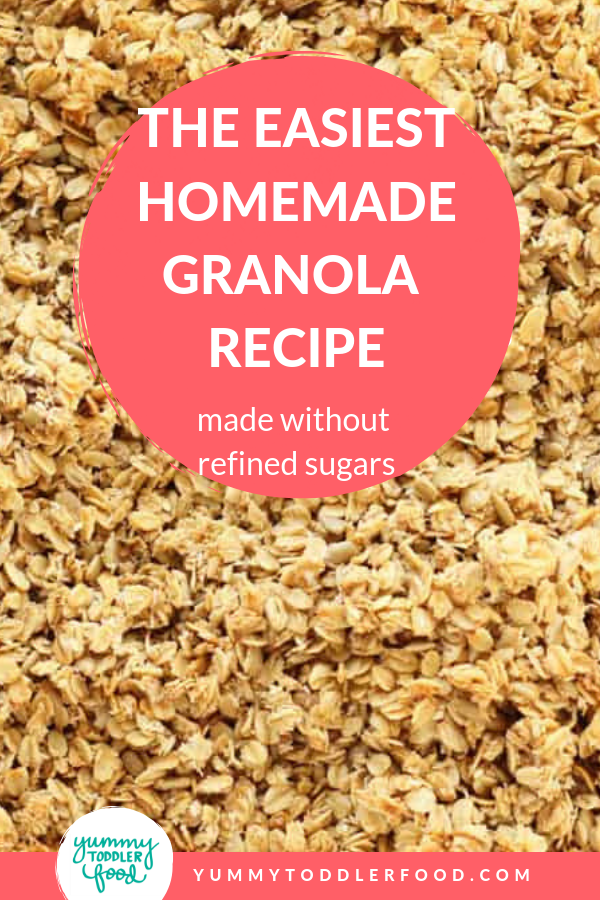 Homemade Granola (Sweetened with Applesauce!)