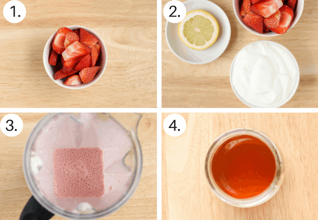 Simple Strawberry Smoothie Recipe With Yogurt