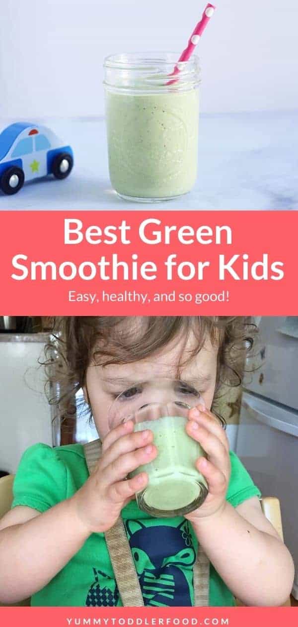 Simple Green Smoothie Recipe for Kids (So good!)