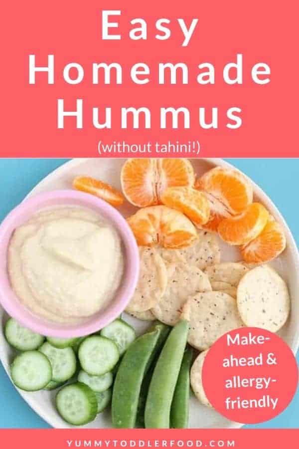 Homemade Hummus Without Tahini In 5 Minutes Sunshine Billingual The   Hummus Pin 1 