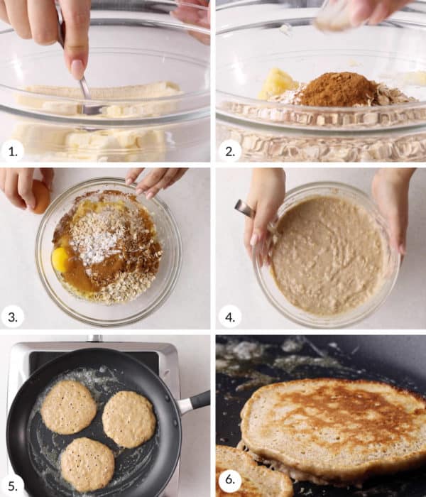 Easy Banana Oatmeal Pancakes (with Extra Protein!)