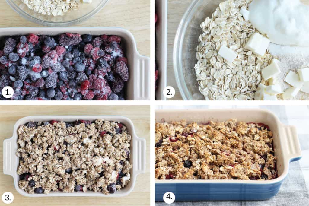 Easy Berry Crisp Recipe - Yummy Toddler Food