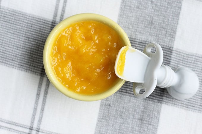 homemade mango baby food