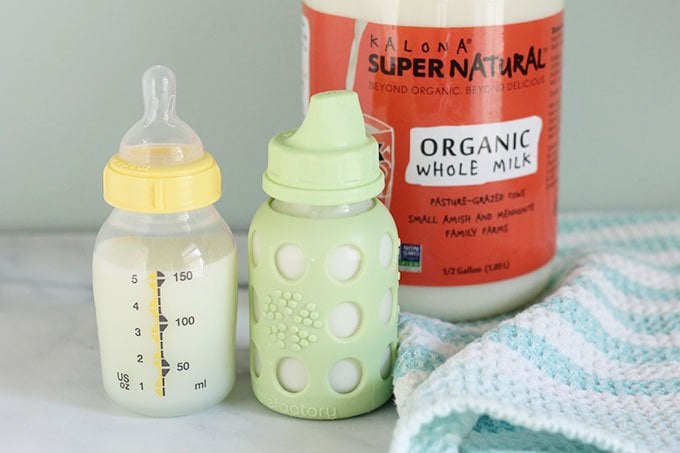 weaning from formula to milk