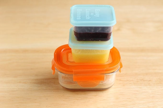 Tupperware Food Storage Baby Feeding Set Blue/Orange/Green