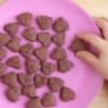tiny-heart-chocolate-sugar-cookies-on-pink-plate