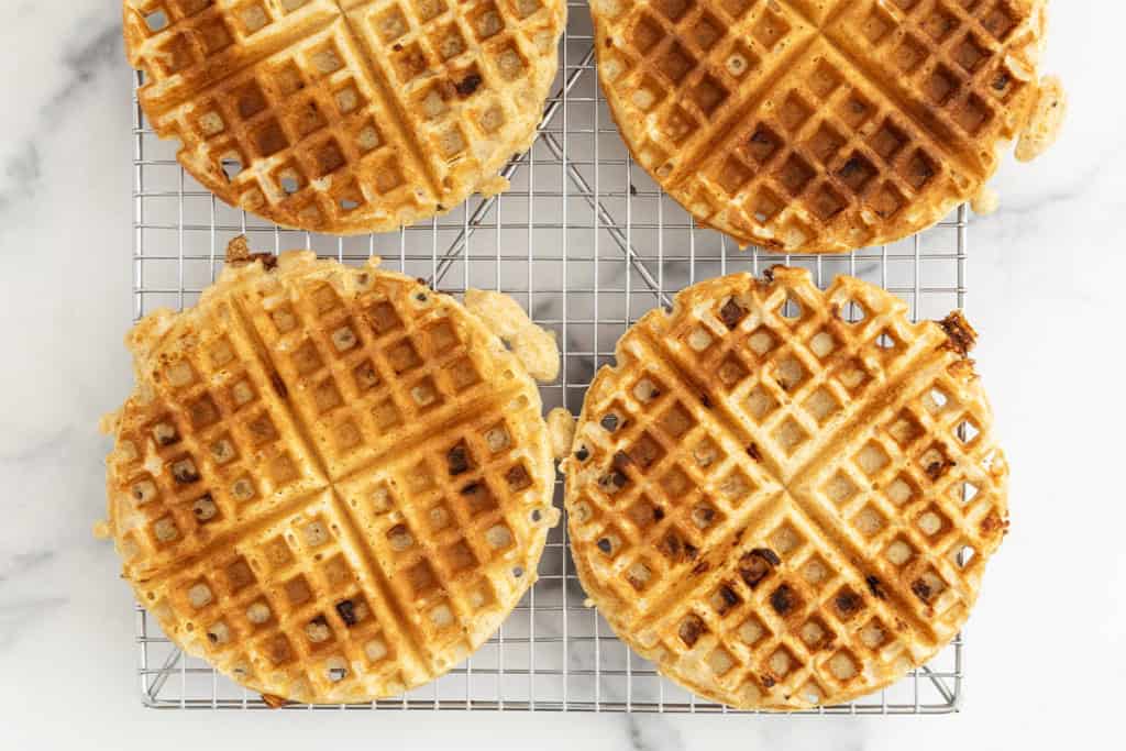 Vanilla Whole Wheat Waffles (protein-packed)