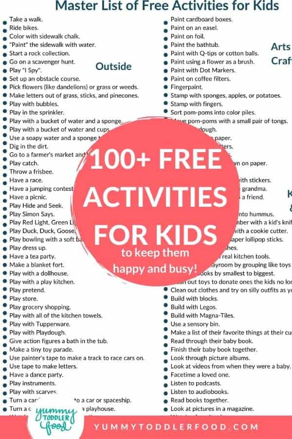 Master List Of Free Activities For Kids (100+ Easy Ideas!)