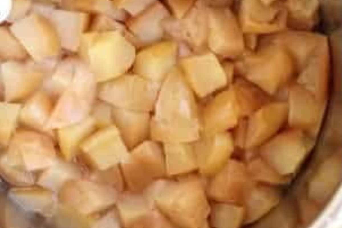 Apples in instant pot for instant pot applesauce. 