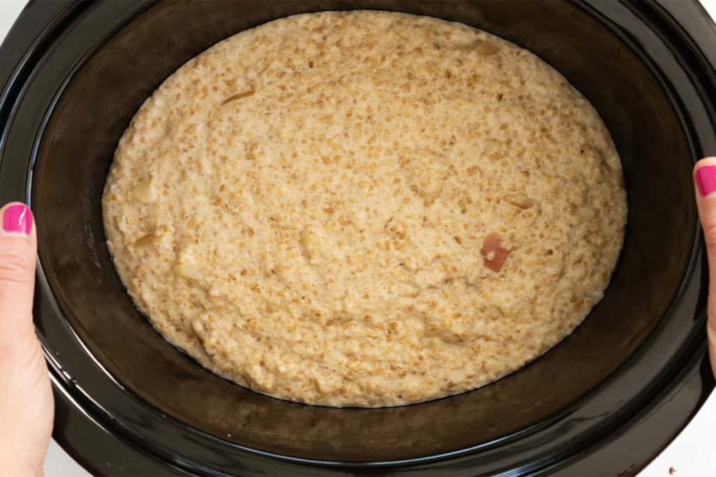 How to make steel cut apple oatmeal, step 4.