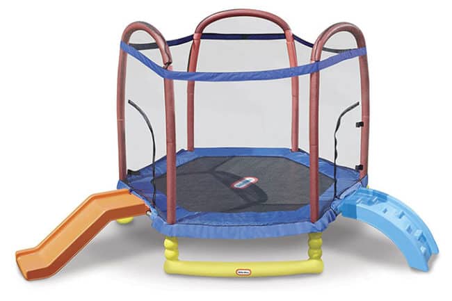 Best Toddler Trampolines And Safety Tips Updated 2020   Little Tikes Climb N Slide 650x433 