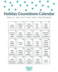 Best Christmas Activities for Kids (+ Free Countdown Calendar!) - Yummy ...