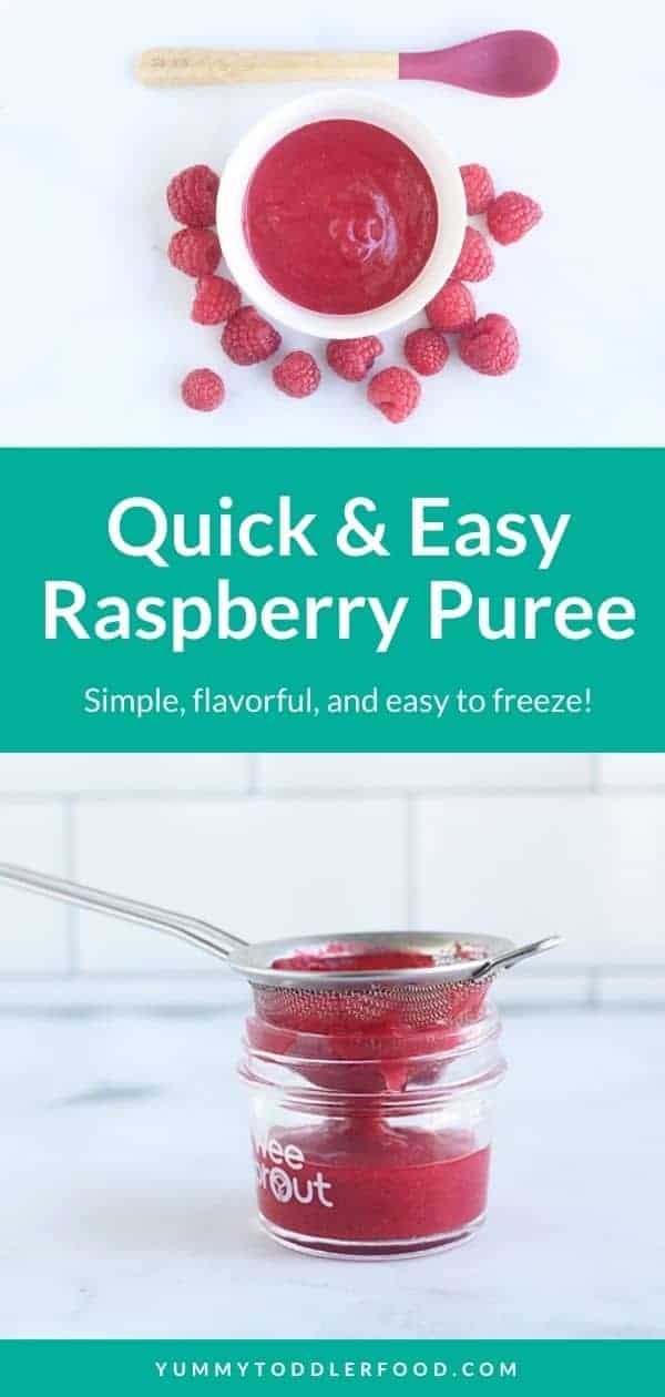 Fresh Raspberry Puree (5 Minutes to Make and Easy to Freeze)