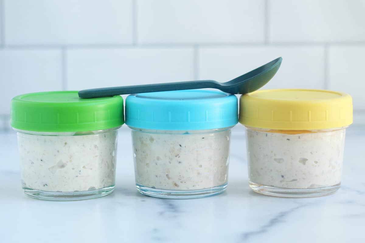 Overnight Oats Container With Lids And Spoon 4 Pack Jars For