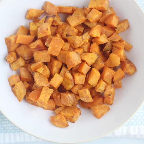 The BEST Roasted Sweet Potato Cubes – Beat The Budget