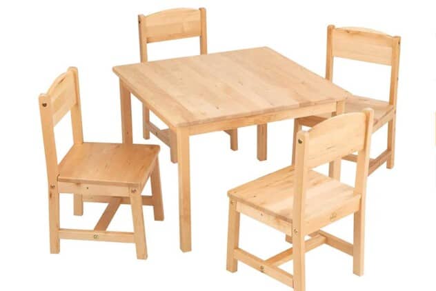 10 Favorite Toddler Table And Chairs Sets For All Budgets   Farmhouse Kids Table And Chairs 632x422 