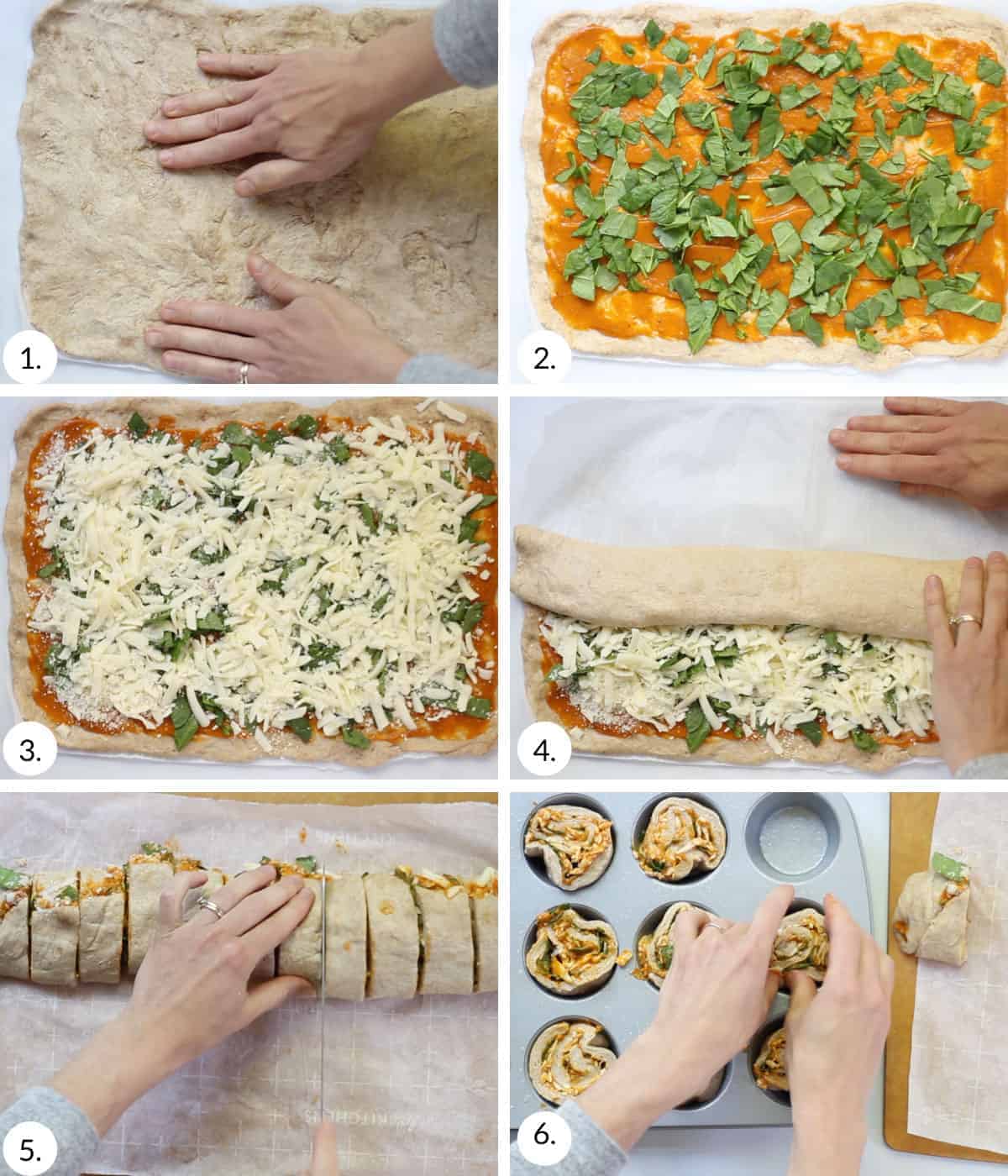 how to make pizza rolls step by step