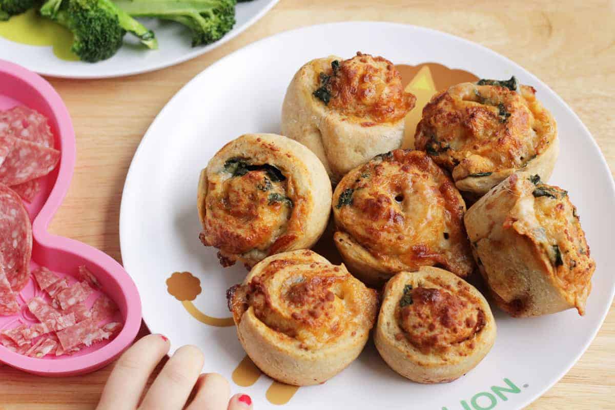 Favorite Pizza Rolls (with Spinach and Cheese)