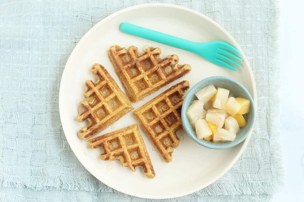 Baby waffles - A Peachy Plate
