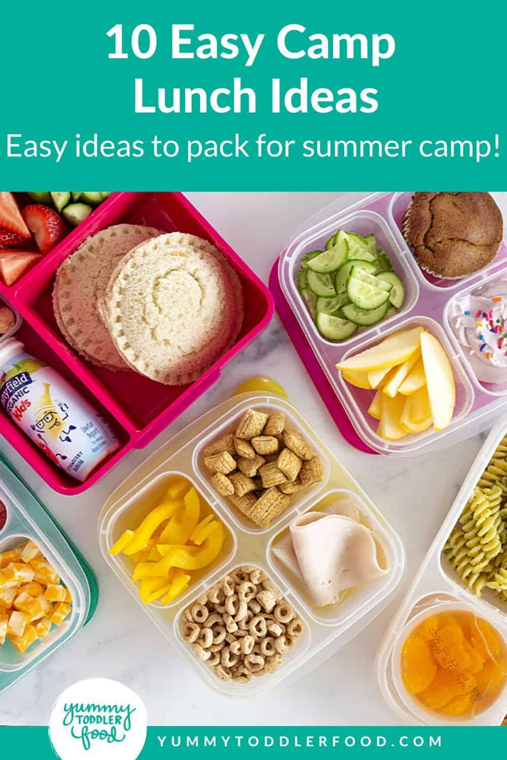 10 Easy Camp Lunch Ideas - Yummy Toddler Food