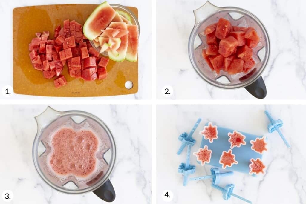 Fresh Watermelon Popsicles - Yummy Toddler Food