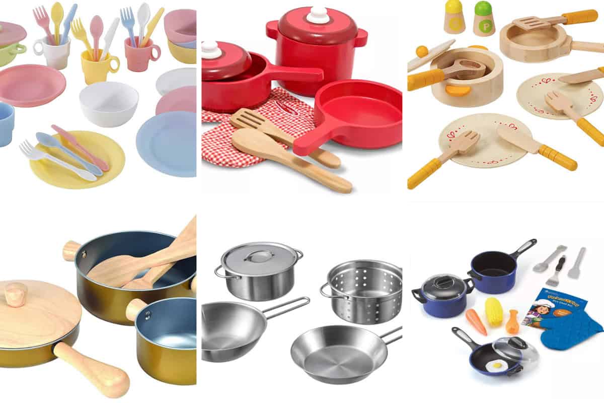 Wood Pots Pans Toys - Durable and Eco-Friendly