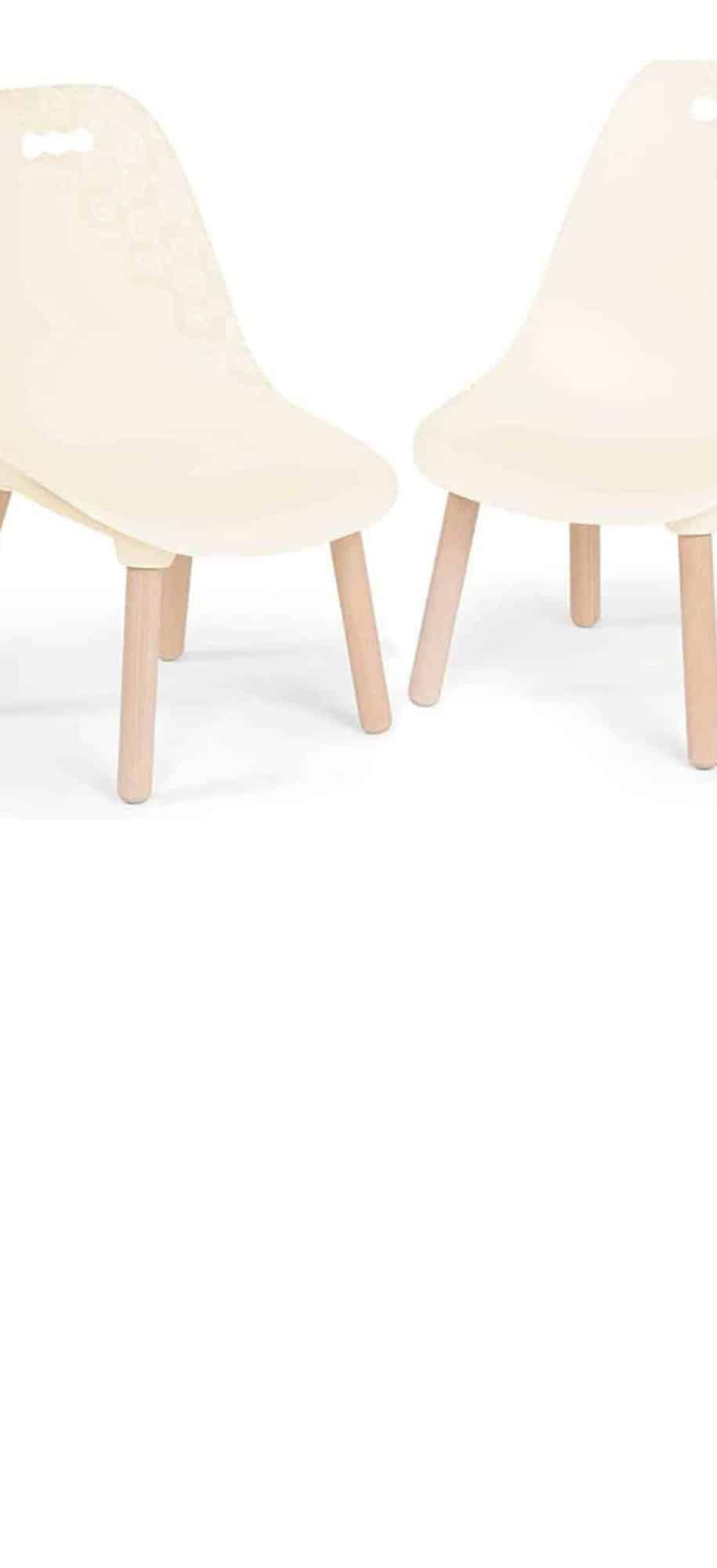 Kid Century Modern: Table & Chair Set - Ivory