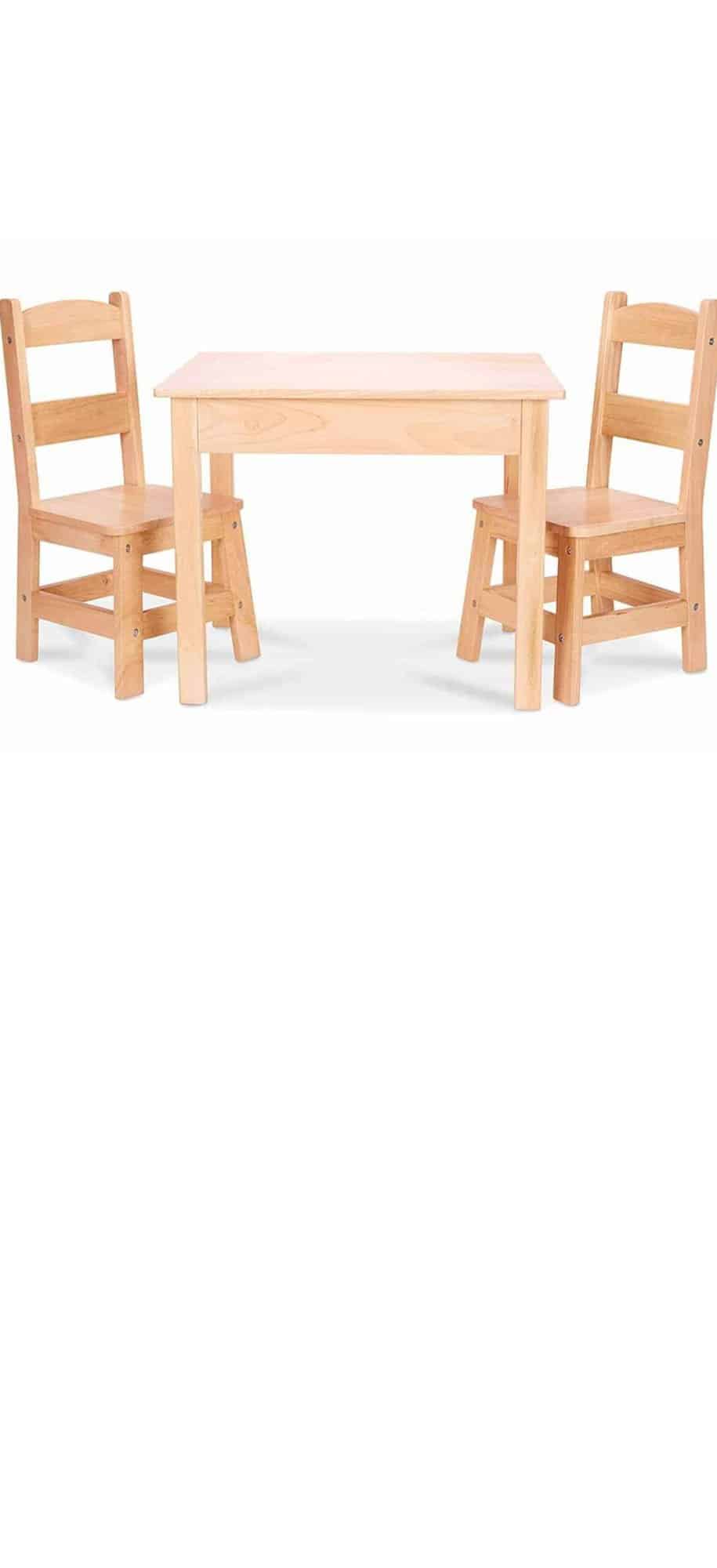 Melissa and doug toddler table hot sale and chairs