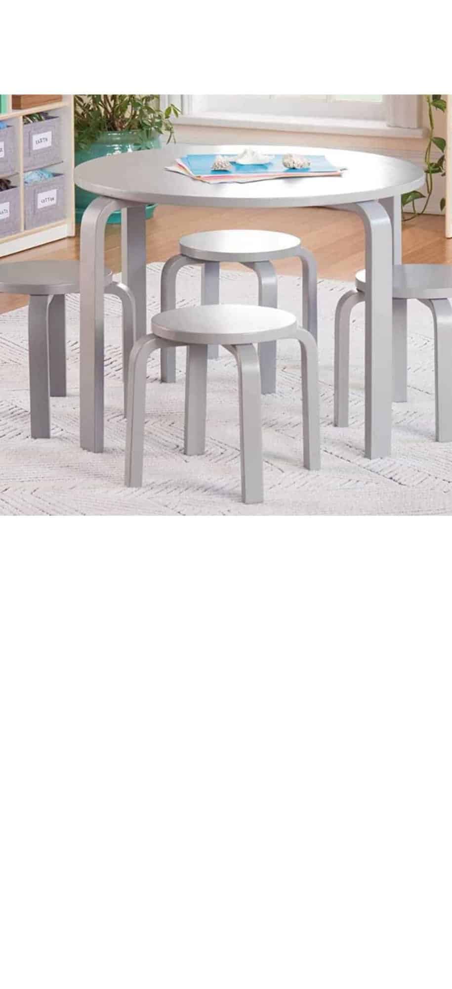 Guidecraft Nordic Table & Chairs Set - Natural
