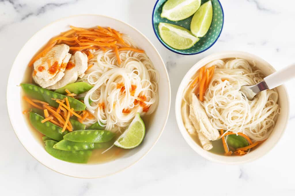 Quick Rice Noodle Soup - Yummy Toddler Food