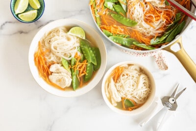 Quick Rice Noodle Soup