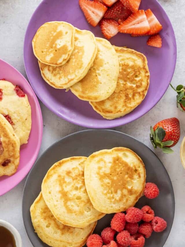 Fluffy Greek Yogurt Pancakes Yummy Toddler Food