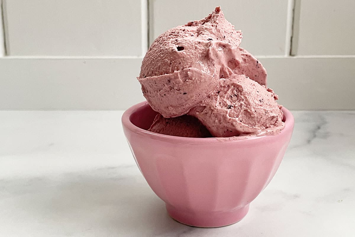 Blueberry Ice Cream (No Churn)