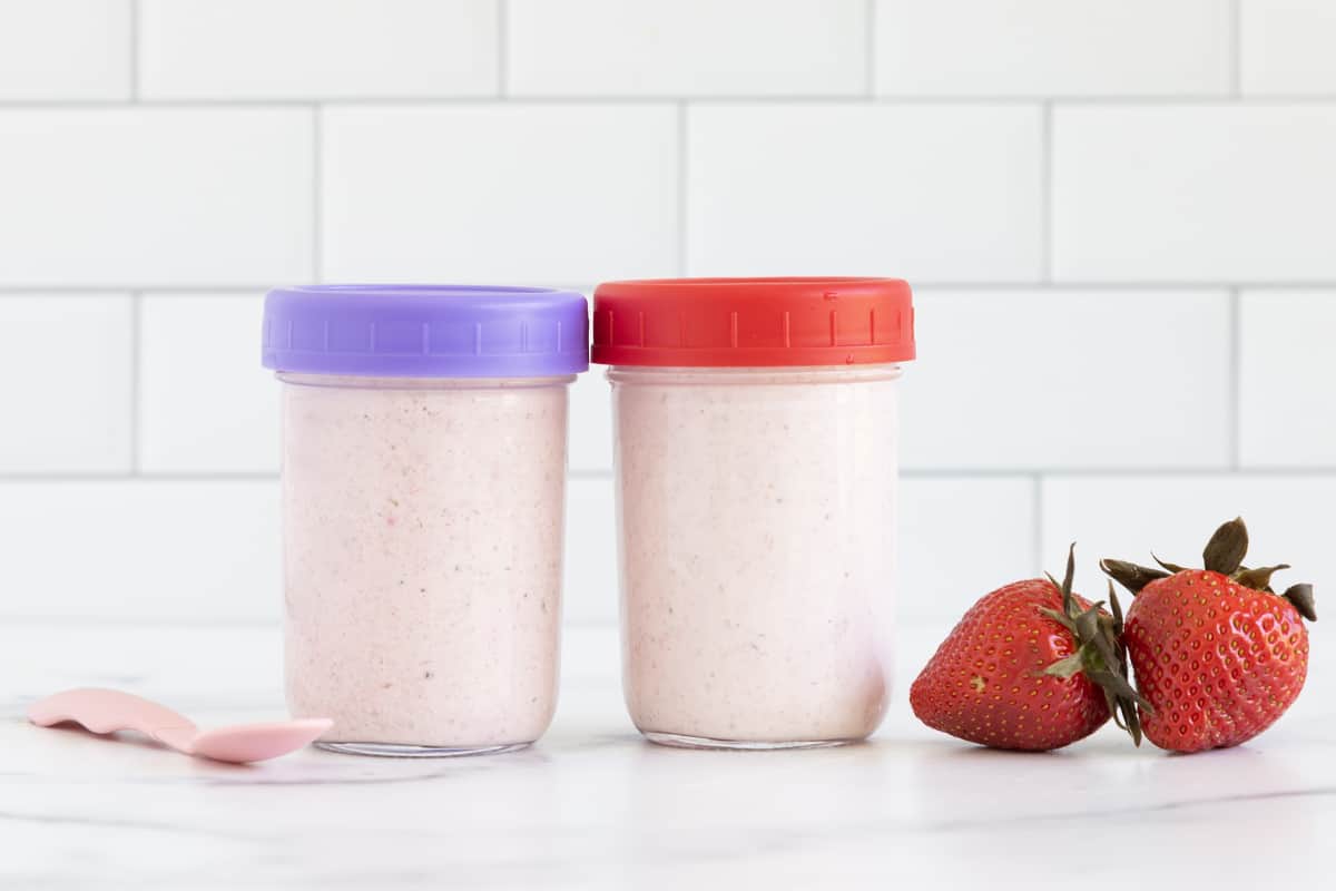 Reusable Overnight Oatmeal Container With Lids And Spoon - Perfect