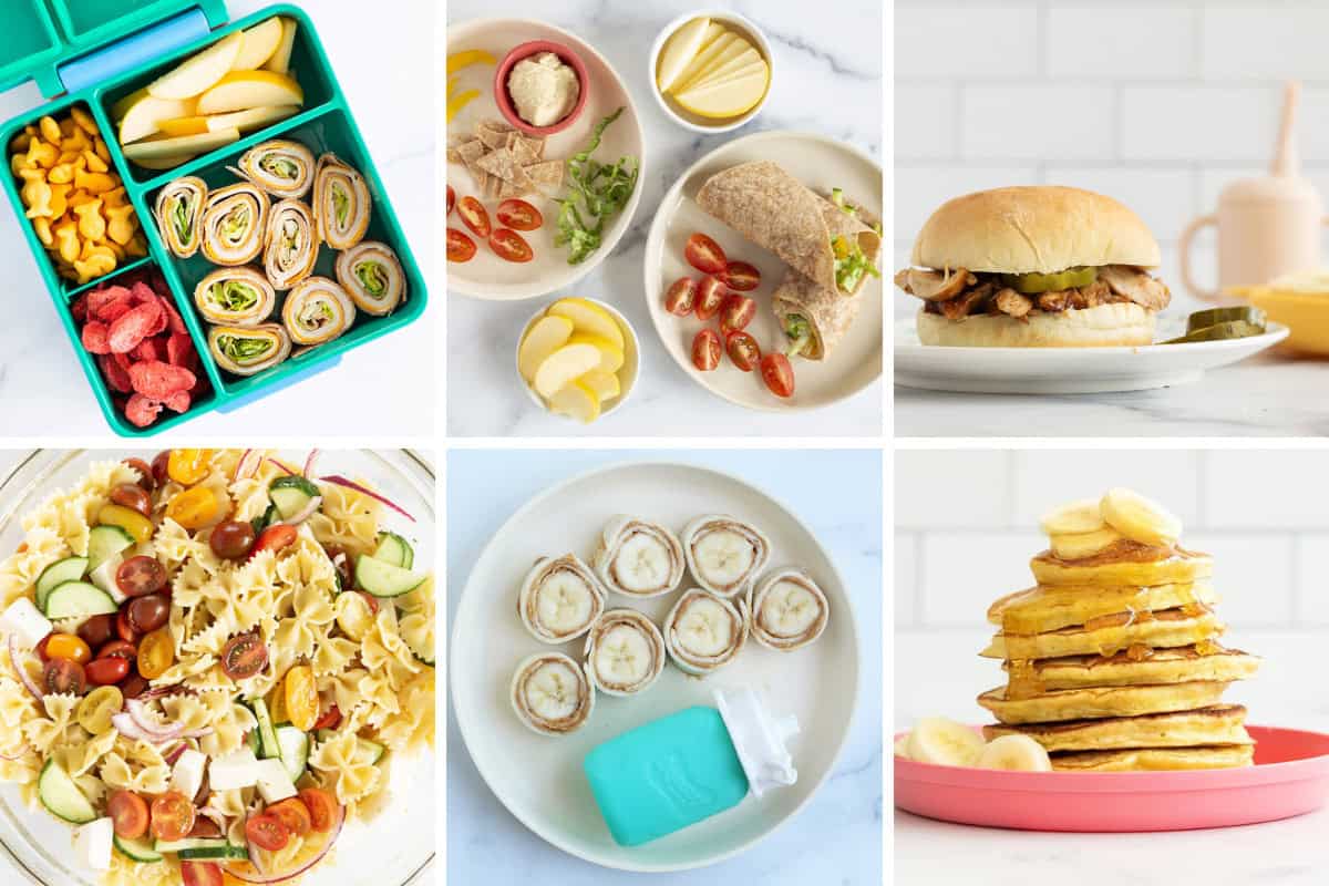 vacation meals in grid of six options.