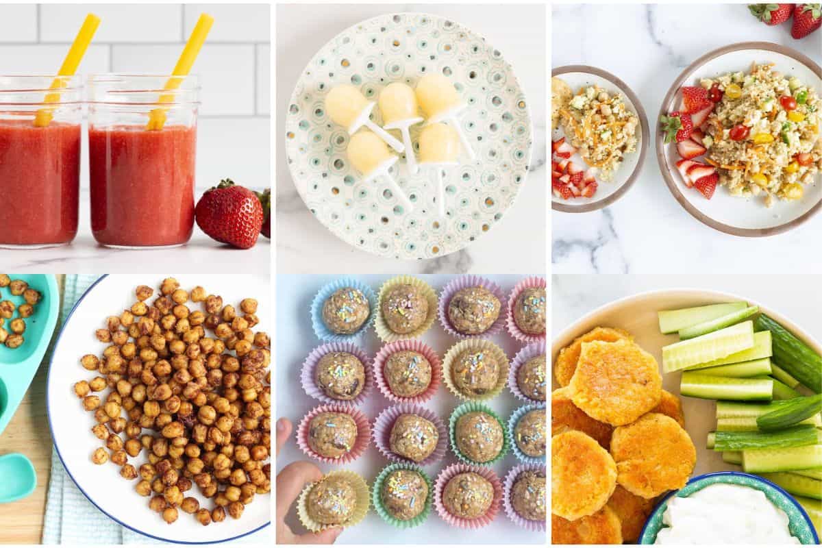 High fiber foods to share with the kids. 