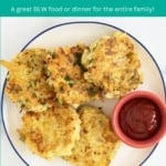 Easy chicken fritters pin.