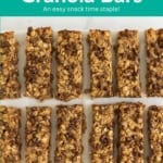 peanut butter granola bars pin.