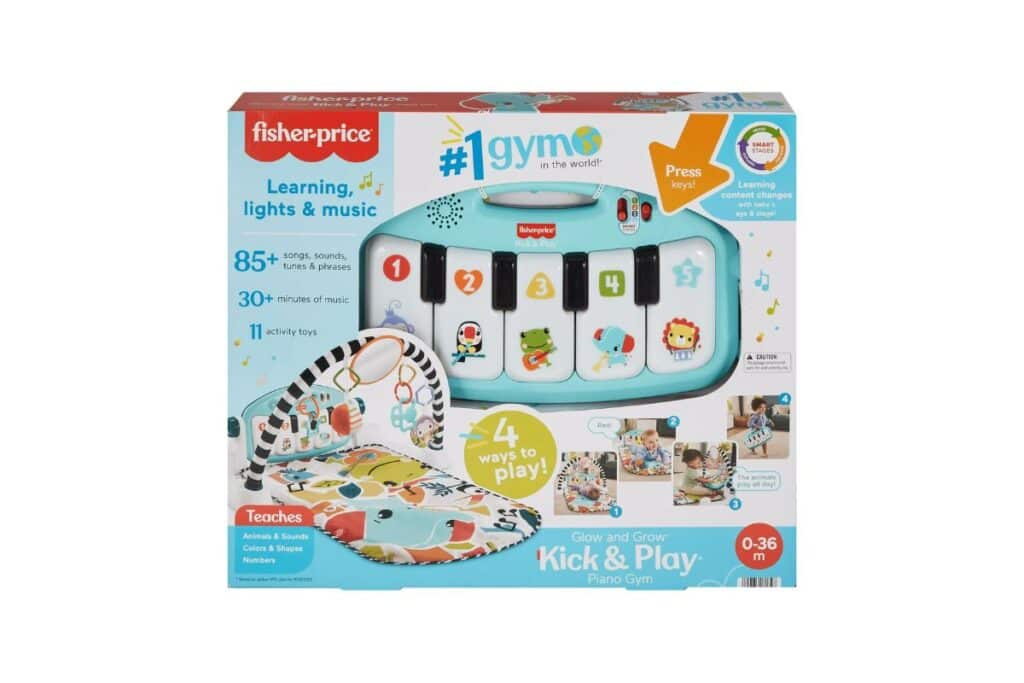 Fisher Price Glow and Grow Kick & Play Piano Gym Baby Playmat