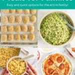 Easy Freezer Meals for Families pin.