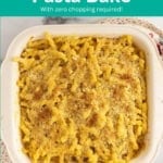 butternut squash pasta bake pin.